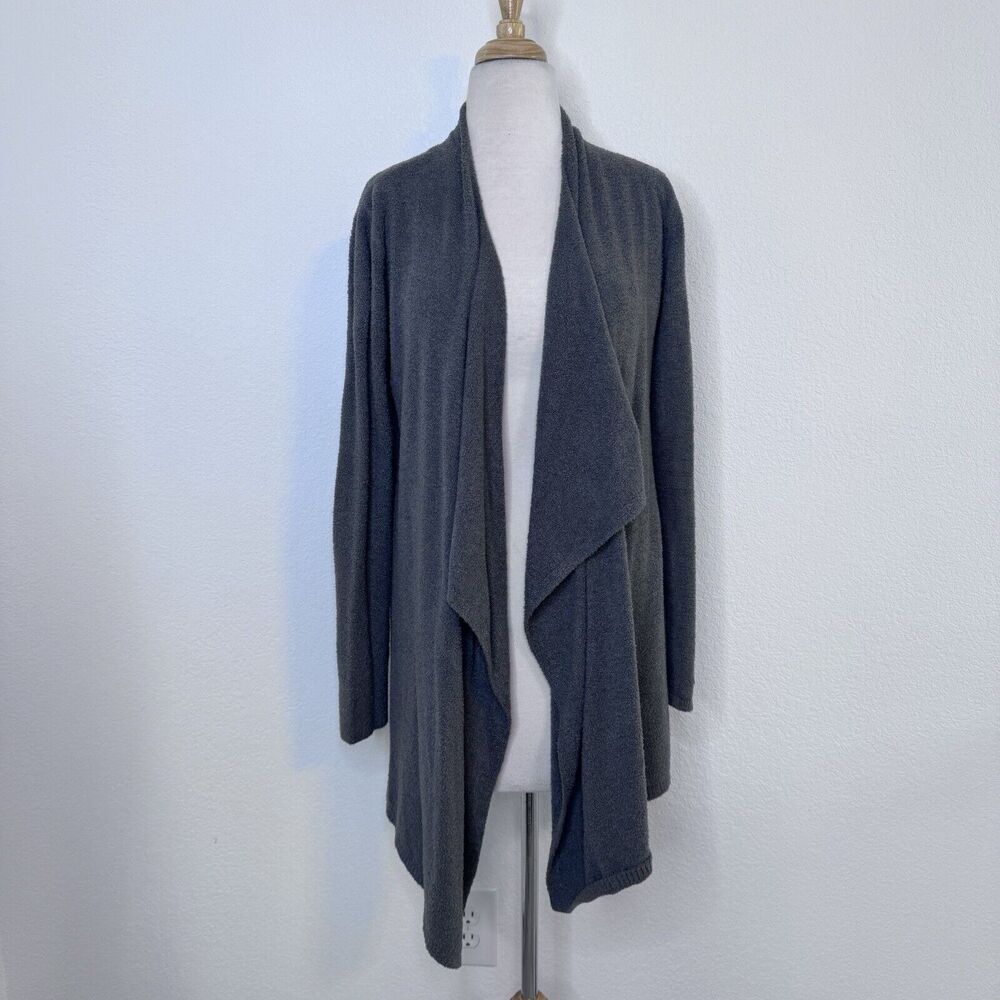 Barefoot Dreams Womens Cardigan Calypso Wrap CozyChic Lite S/M Grey Lounge